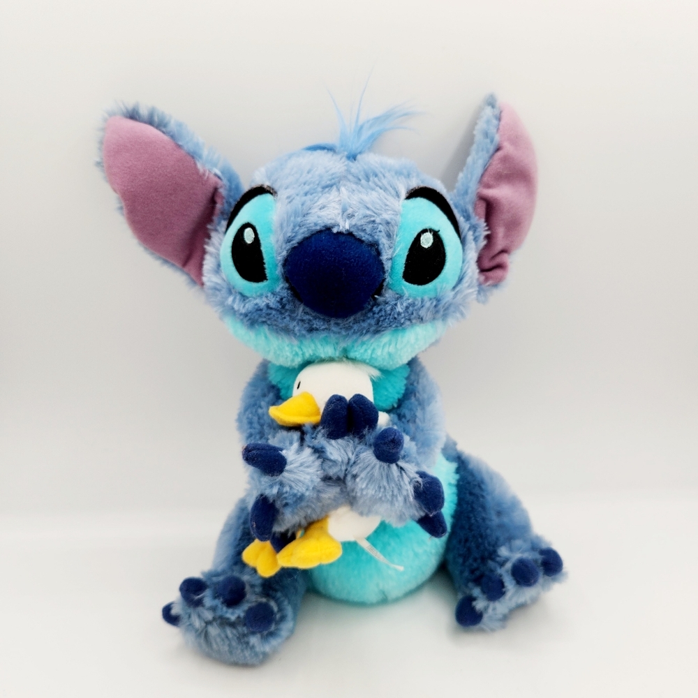 *RARE* DISNEY Lilo & Stitch Holding Chick Duck Plush STORE EXCLUSIVE Easter Toy